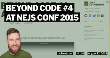 Beyond Code #4 at NEJS CONF 2015