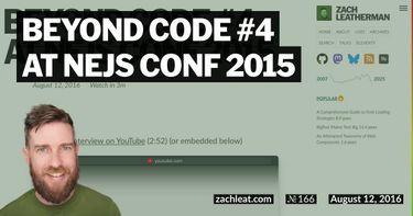 Beyond Code #4 at NEJS CONF 2015