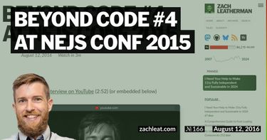 Beyond Code #4 at NEJS CONF 2015