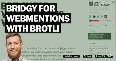 Bridgy for Webmentions with Brotli