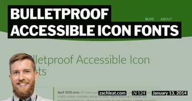 Bulletproof Accessible Icon Fonts