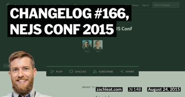 Changelog #166, NEJS CONF 2015