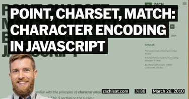 Point, Charset, Match: Character Encoding in JavaScript