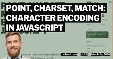 Point, Charset, Match: Character Encoding in JavaScript