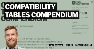 Compatibility Tables Compendium