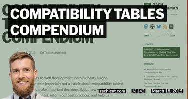 Compatibility Tables Compendium