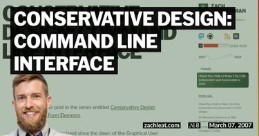 Conservative Design: Command Line Interface