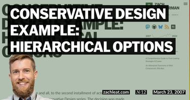 Conservative Design Example: Hierarchical Options