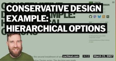 Conservative Design Example: Hierarchical Options