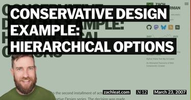 Conservative Design Example: Hierarchical Options