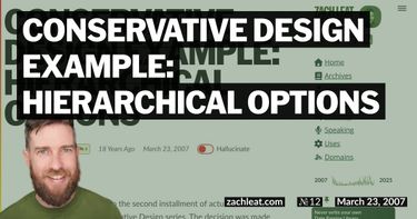 Conservative Design Example: Hierarchical Options