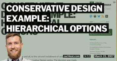 Conservative Design Example: Hierarchical Options