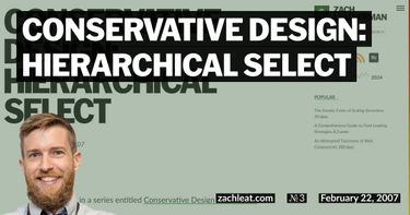 Conservative Design: Hierarchical Select