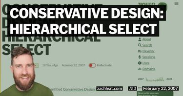 Conservative Design: Hierarchical Select