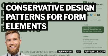Conservative Design Patterns for Form Elements