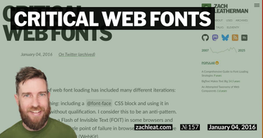 OpenGraph image for zachleat.com/web/critical-webfonts/