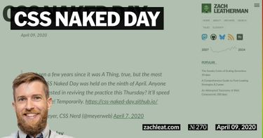 CSS Naked Day