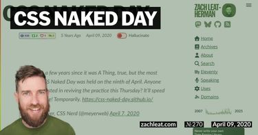 CSS Naked Day
