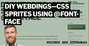 DIY Webdings—CSS Sprites using @font-face