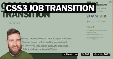 CSS3 Job Transition