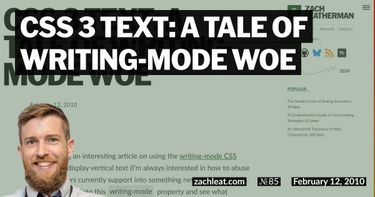 CSS 3 Text: A Tale of writing-mode Woe