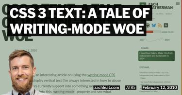 CSS 3 Text: A Tale of writing-mode Woe