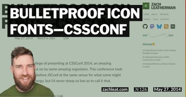 Bulletproof Icon Fonts—CSSConf