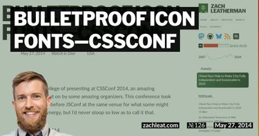 Bulletproof Icon Fonts—CSSConf