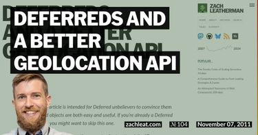 Deferreds and a Better Geolocation API