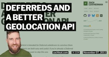 Deferreds and a Better Geolocation API