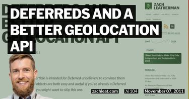 Deferreds and a Better Geolocation API