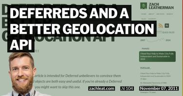 Deferreds and a Better Geolocation API