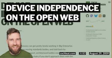 Device Independence on the Open Web