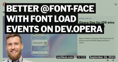 Better @font-face with Font Load Events on Dev.Opera