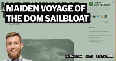 Maiden Voyage of the DOM Sailbloat