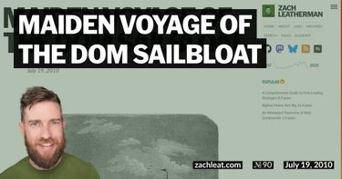 Maiden Voyage of the DOM Sailbloat