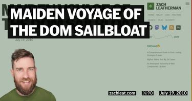 Maiden Voyage of the DOM Sailbloat