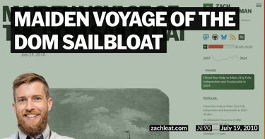 Maiden Voyage of the DOM Sailbloat