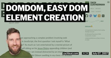 DOMDom, easy DOM Element Creation