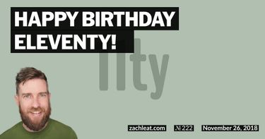 Happy Birthday Eleventy! 🎉