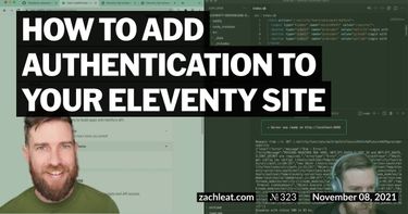 How to add Authentication to your Eleventy Site