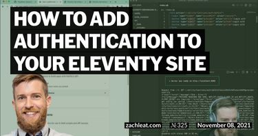 How to add Authentication to your Eleventy Site