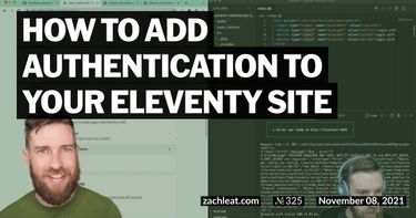 How to add Authentication to your Eleventy Site