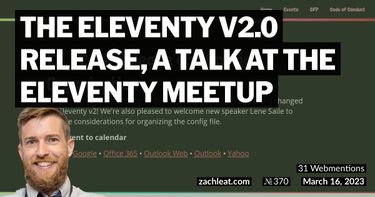 OpenGraph image for https://www.zachleat.com/web/eleventy-meetup-eleventy-v2/