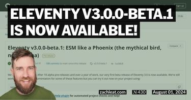 Eleventy v3.0.0-beta.1 is now available!