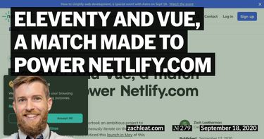 Eleventy and Vue, a match made to power Netlify.com