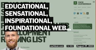 Educational, Sensational, Inspirational, Foundational Web Development Reading List