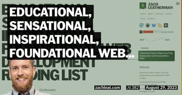 Educational, Sensational, Inspirational, Foundational Web Development Reading List