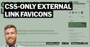 CSS-only External Link Favicons