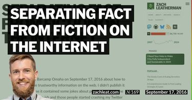 Separating Fact from Fiction on the Internet